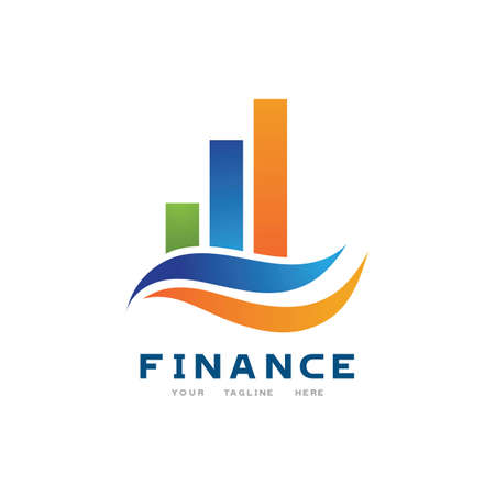 Marketing finance Company Logo design inspirationのイラスト素材