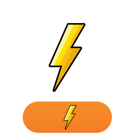 Thunderbolt lightning  vectorのイラスト素材