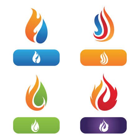 Fire flame  vector illustration designのイラスト素材