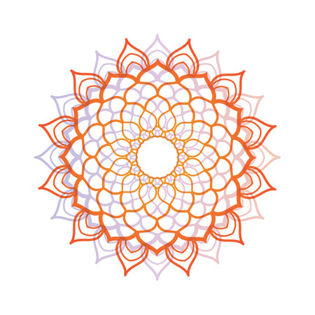 Flower Mandala vector illustrationのイラスト素材