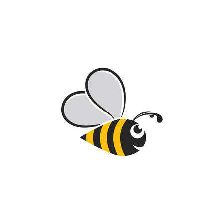 Honeycomb bee animal logo vector