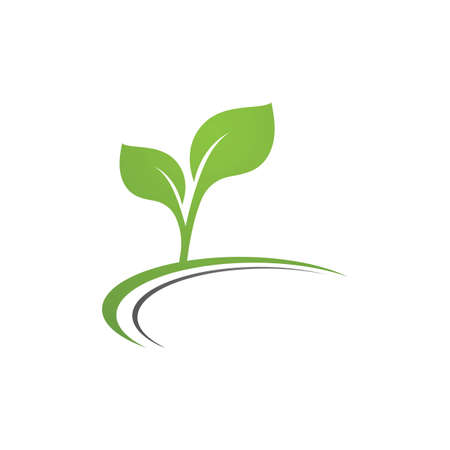 green Tree leaf ecology nature element vectorのイラスト素材