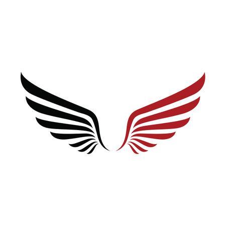 Wing logo template vector icon designのイラスト素材