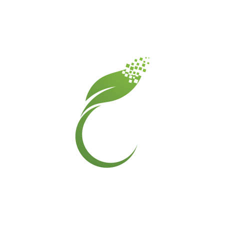 Logos of green Tree leaf ecology nature element vectorのイラスト素材