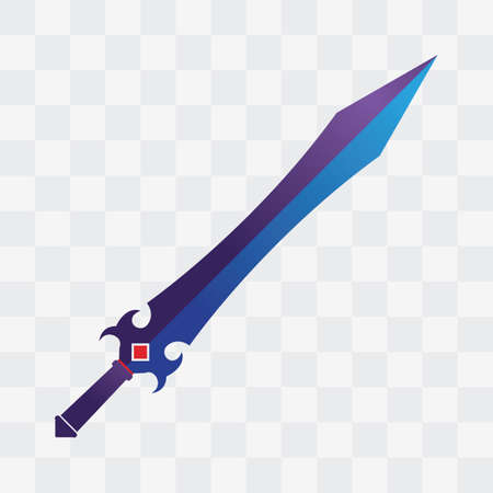 sword game item vector symbol logoのイラスト素材