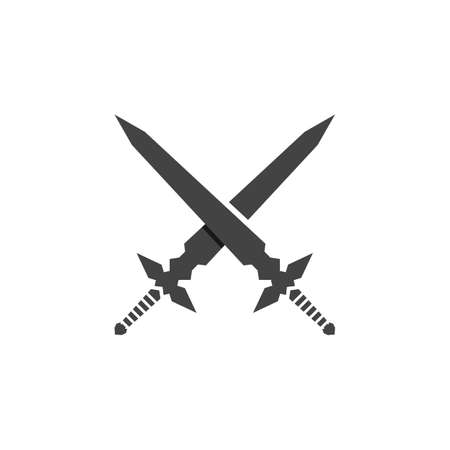 sword game item vector symbol logoのイラスト素材