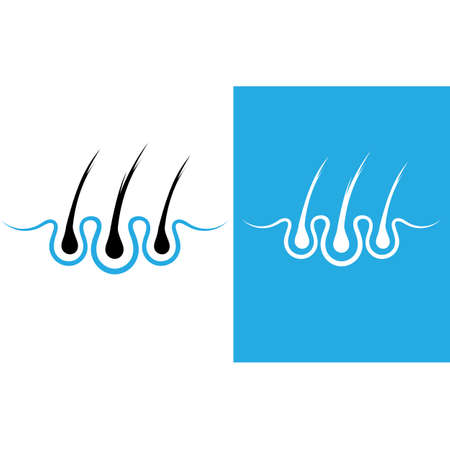 Hair treatments logo vector iconのイラスト素材