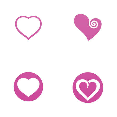 Love Vector icon illustration design Templateのイラスト素材