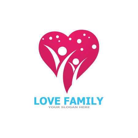 family care logo and symbol template vectorのイラスト素材