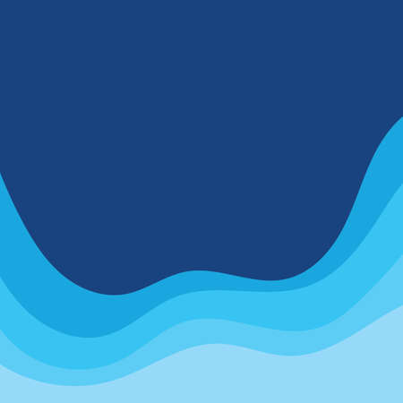 Abstract Water wave vector illustration design background