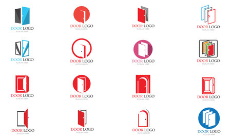 Door logo and symbol vectorのイラスト素材