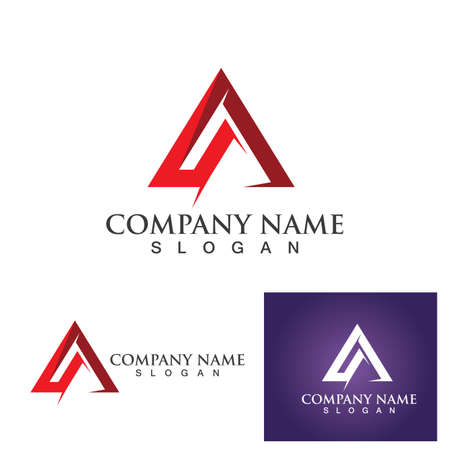 A logo vector icon designのイラスト素材