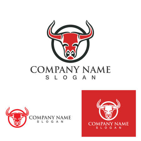 Bull logo and symbol vectorのイラスト素材