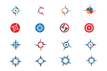 Compass logo and symbol vectorのイラスト素材