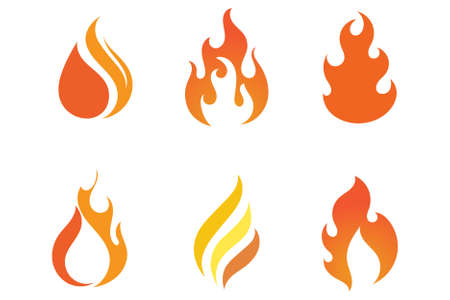 Fire flame vector illustration design templateのイラスト素材
