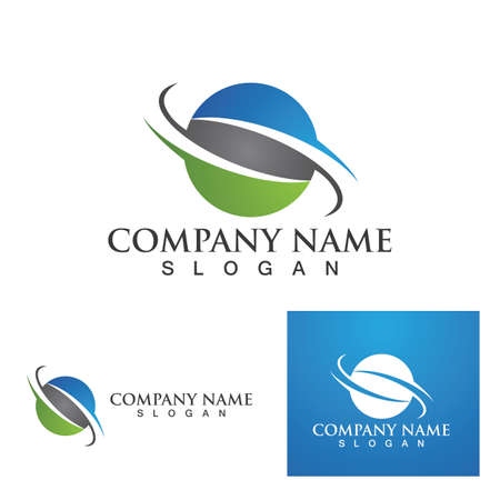 Globe logo and symbol vectorのイラスト素材
