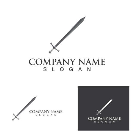 sword logo and symbol vector templateのイラスト素材