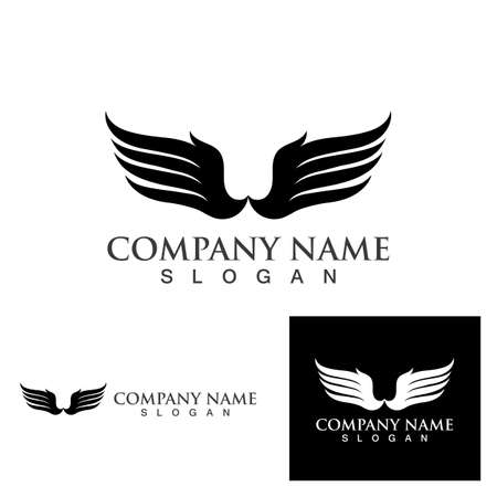 Wing logo and symbol vector epsのイラスト素材
