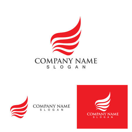Wing logo and symbol vector epsのイラスト素材