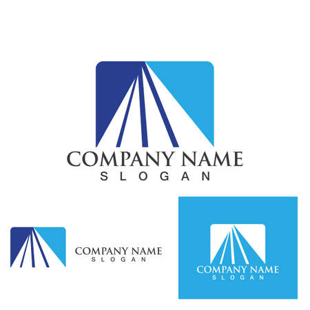 pyramid logo and symbol icon vectorのイラスト素材