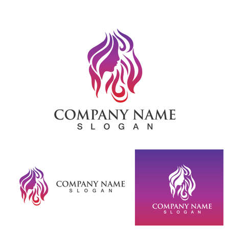 style haircut women's salon  icon vector illustration designのイラスト素材