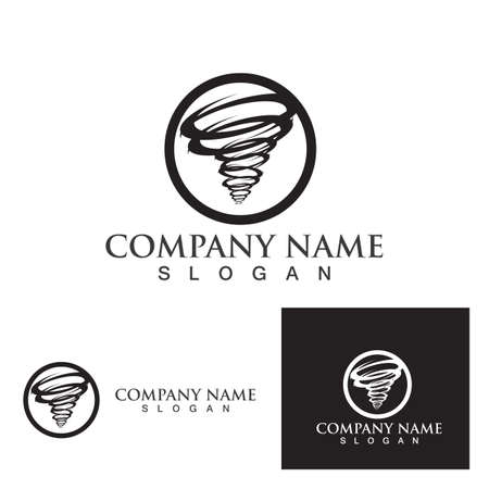Tornado logo symbol vector illustration designのイラスト素材