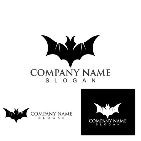 bat vector icon logo template illustration designのイラスト素材