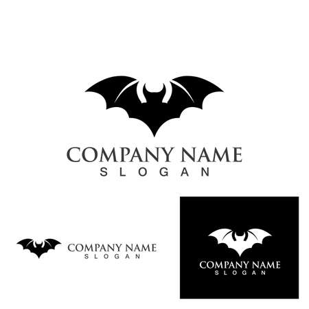 bat vector icon logo template illustration designのイラスト素材