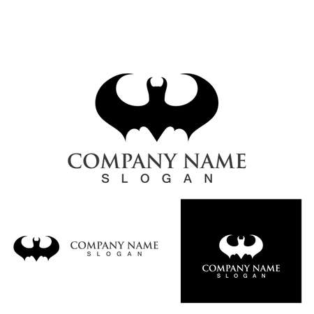 bat vector icon logo template illustration designのイラスト素材