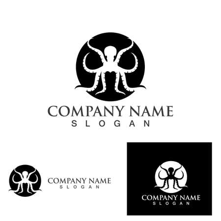 octopus animal logo and symbol icon vectorのイラスト素材