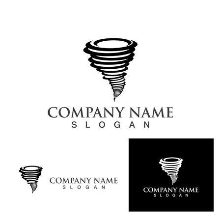 Tornado logo symbol vector illustration designのイラスト素材
