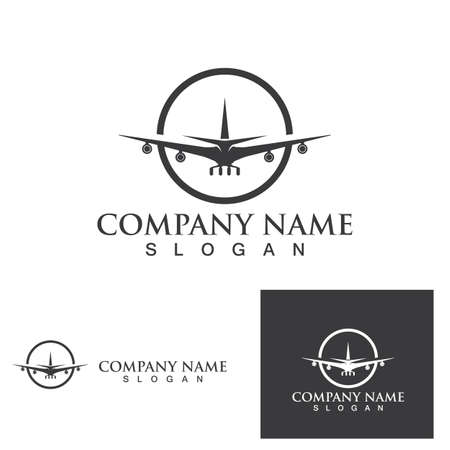 Aeroplane logo icon vector illustration template designのイラスト素材