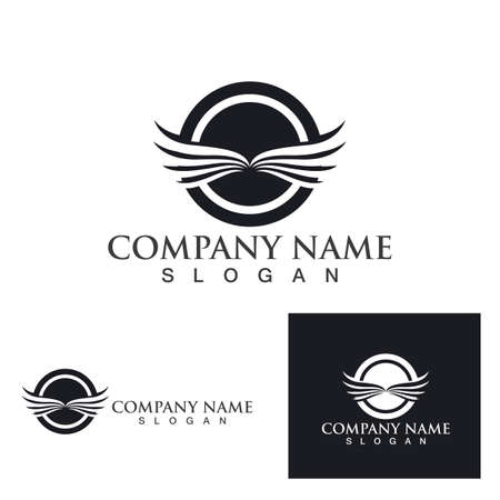 Falcon Logo Template vector illustration designのイラスト素材