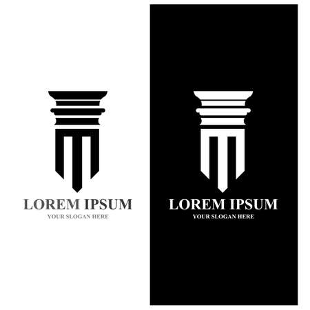 column Logo vector Template and symbolのイラスト素材