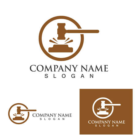 justice law Logo Template vector illsutration designのイラスト素材