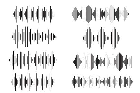 Sound waves vector illustration design templateのイラスト素材