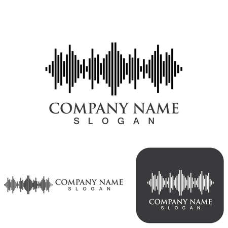 Equalizer Sound waves logo vector illustration design templateのイラスト素材