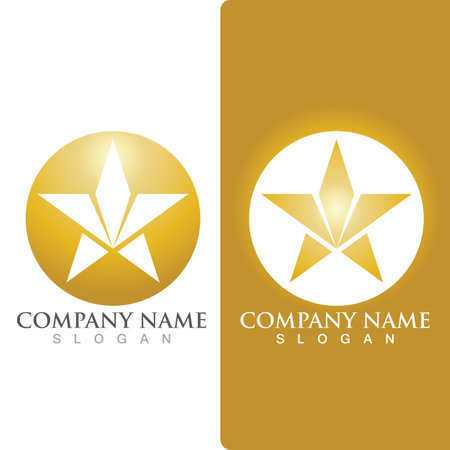 Star logo and symbol  icon Template elementのイラスト素材
