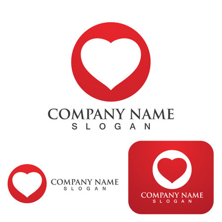 Love logo Vector illustration designのイラスト素材
