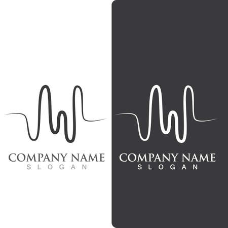 Equalizer Sound waves logo vector illustration design templateのイラスト素材