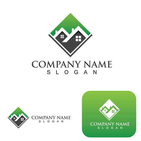 Home and building logo and symbolのイラスト素材