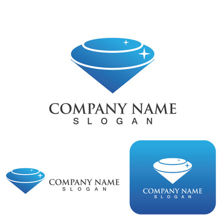 Diamond Logo Template vector icon illustration designのイラスト素材