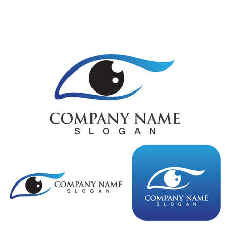 Branding Identity Corporate Eye Care vector logo designのイラスト素材