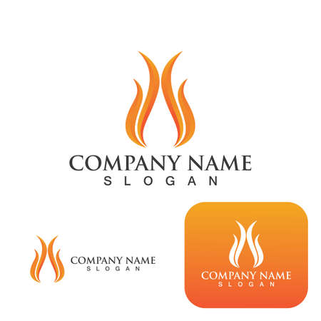 Fire Logo Template  Flame Clipart  Symbol  Icon Vectorのイラスト素材
