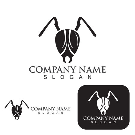 Ant Logo template vector illustration designのイラスト素材