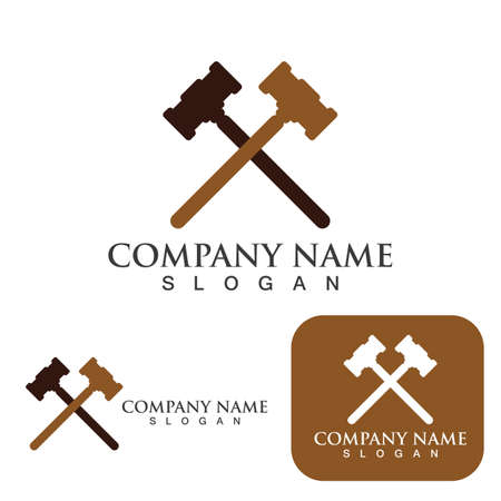 justice law Logo Template vector illsutration designのイラスト素材