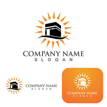 Kaaba logo and symbol  vector elementのイラスト素材