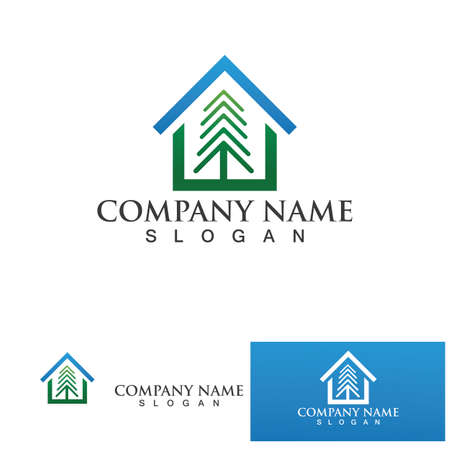 home buildings logo and symbols icons templateのイラスト素材