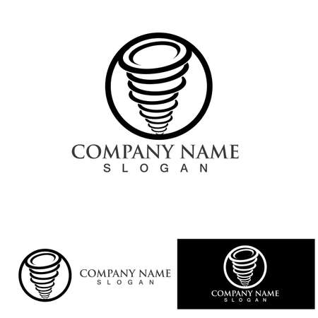 Tornado logo symbol vector illustration designのイラスト素材