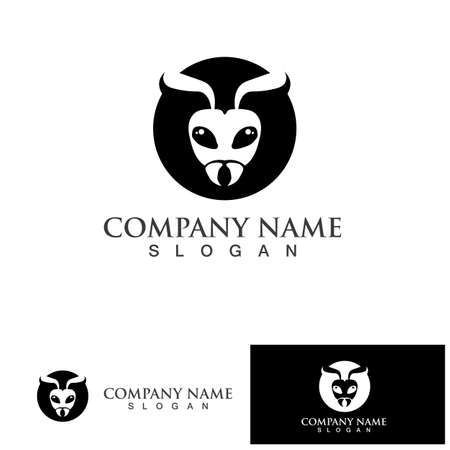 Ant Logo template vector illustration designのイラスト素材